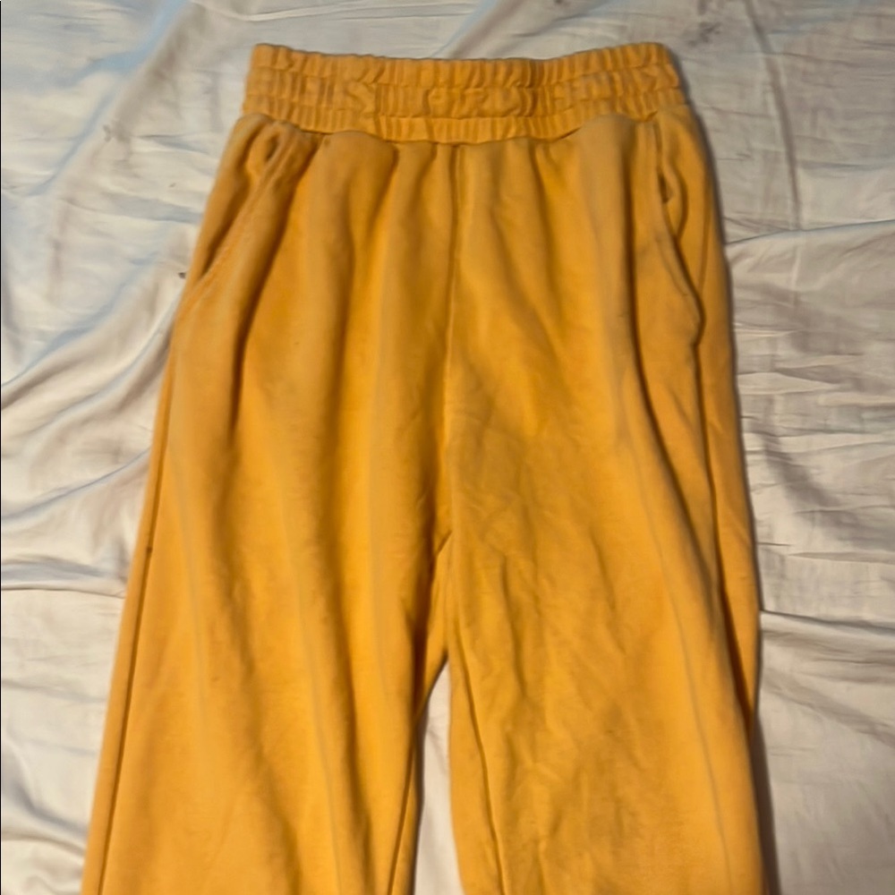 Forever 21 Orange Track Pants Relaxed Fit